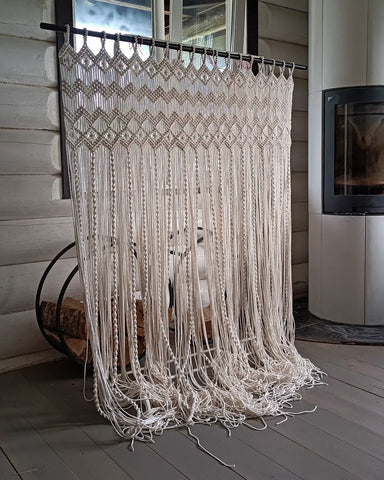 Cotton Curtain Beautiful Boho Macrame Wall Curtain Wall Hanging, Wedding decor