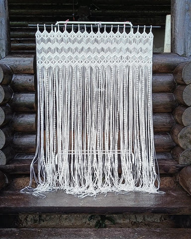 Cotton Curtain Beautiful Boho Macrame Wall Curtain Wall Hanging, Wedding decor