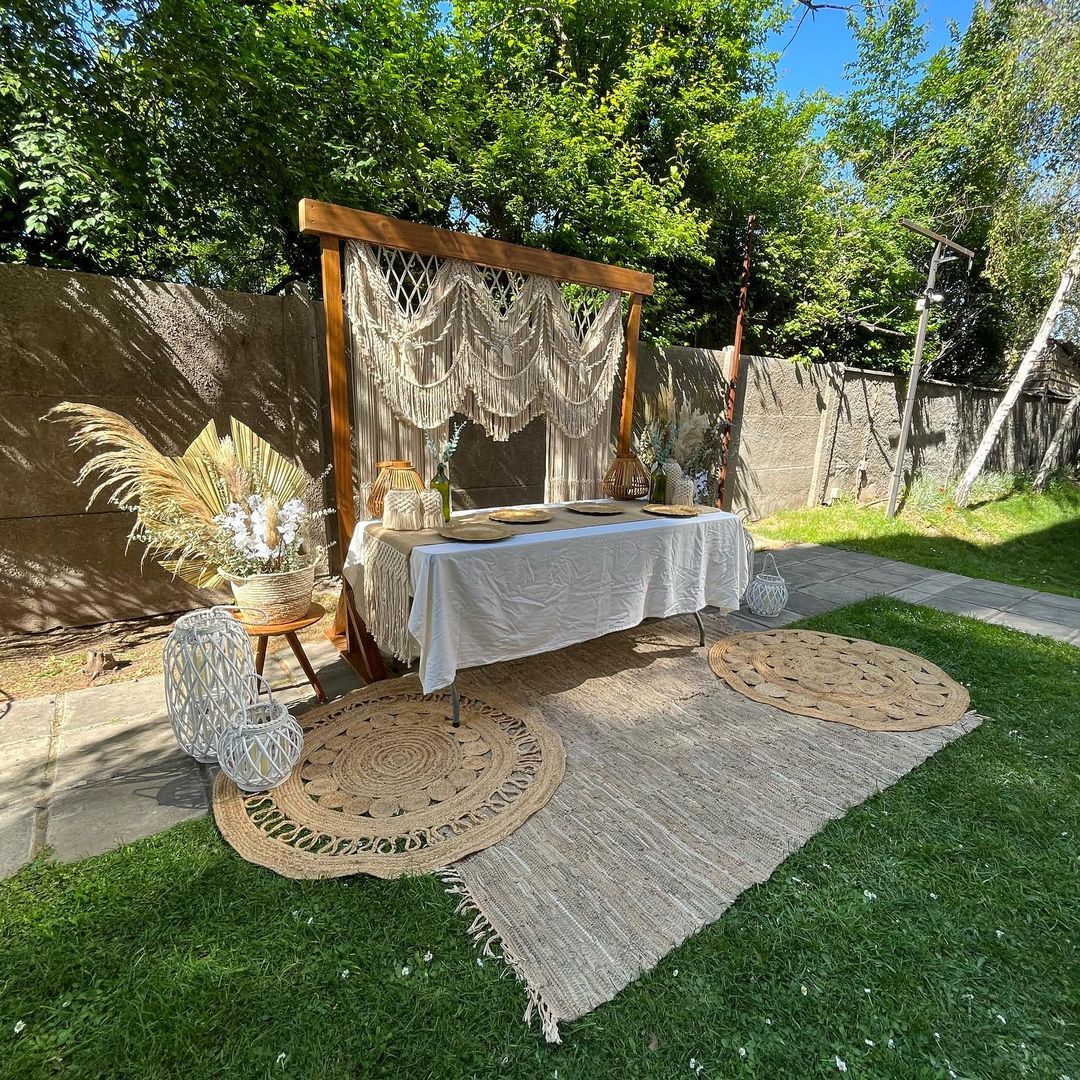Boho Macrame Wedding Backdrop Bohemian Decor Party Backdrop