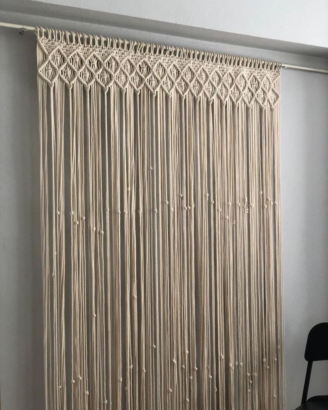 Macrame Decor Cotton Curtain Hanging Curtain Boho Macrame Wall Curtain Wall Hanging