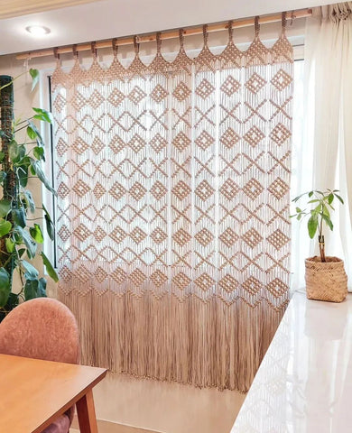 Beautiful Macrame Beautiful Boho Macrame Wall Curtain Wall Hanging