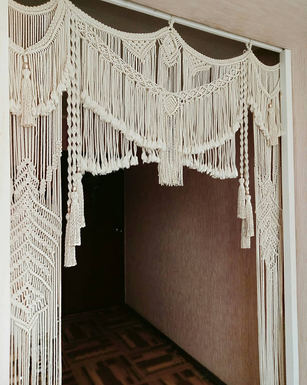 Macrame Wedding Backdrop Curtain Decoration Wall Tapestry Arch Backdrop Wedding Wall Hanging