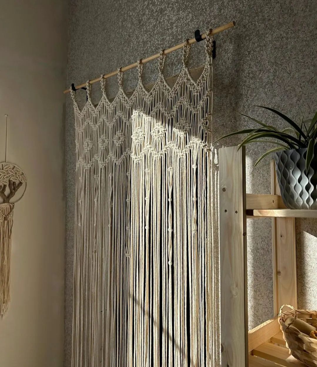 Handmade Macrame Beautiful Boho Macrame Wall Curtain Wall Hanging