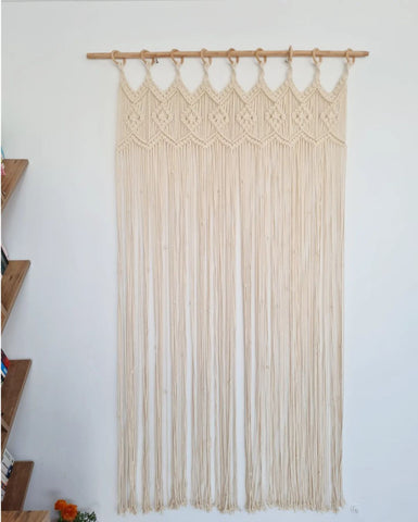 Macrame Wall Curtain, Wedding Curtain, Boho Macrame Wall Curtain Wall Hanging