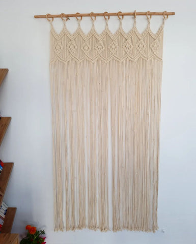 Macrame Wall Curtain, Wedding Curtain, Boho Macrame Wall Curtain Wall Hanging