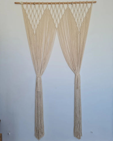 Handmade Hanging Boho Macrame Wall Curtain Wall Hanging