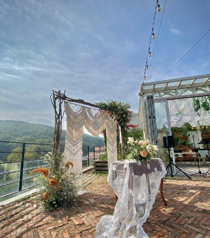Luxury Handmade Macrame Wedding Backdrop, Macrame Wedding Arch Arbor, Macrame Wall Hanging Macrame Door