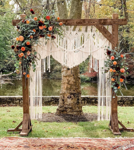 Macrame Large Curtain Bohemian Decoration Wall Arch Backdrop