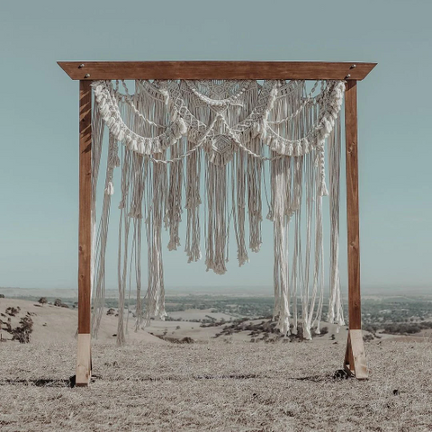 Handmade Macrame Wedding Backdrop, Macrame Wedding Arch Arbor, Macrame Wall Hanging,Macrame Door Hanging,Room Divider