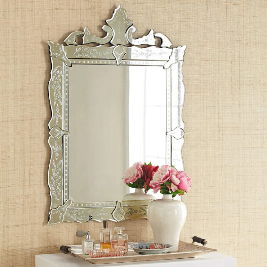 Luxurious Venetian Glass Mirror Italian Beveled Mirror